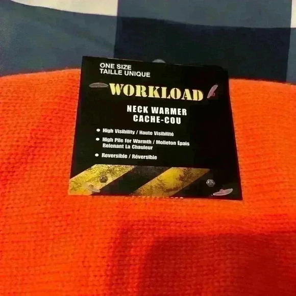 Workload high visibility florescent orange neck warmer - Picture 2 of 3